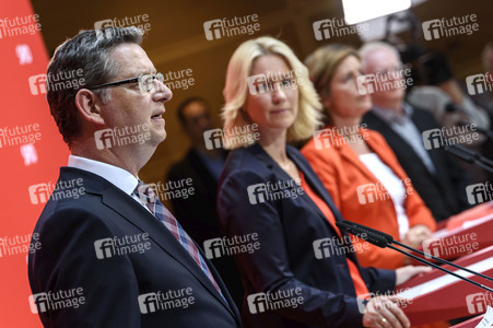 Pressekonferenz der SPD zur Nachfolge Andrea Nahles in Berlin