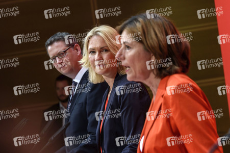 Pressekonferenz der SPD zur Nachfolge Andrea Nahles in Berlin