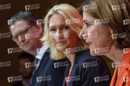 Pressekonferenz der SPD zur Nachfolge Andrea Nahles in Berlin