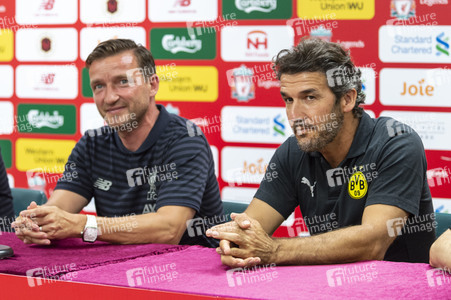 Pressekonferenz zum Match Liverpool FC Legends vs BVB Legends in Hongkong