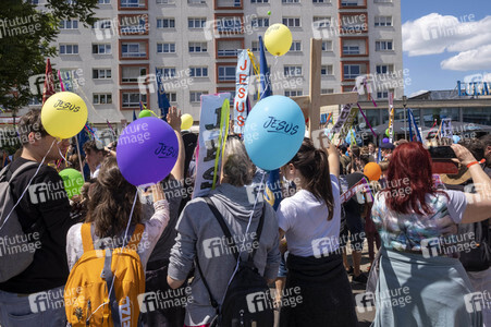 Marsch füru Jesus und Marsch für Satan in Leipzig
