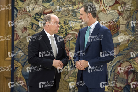 Empfang für Fürst Albert II. von Monaco in Madrid