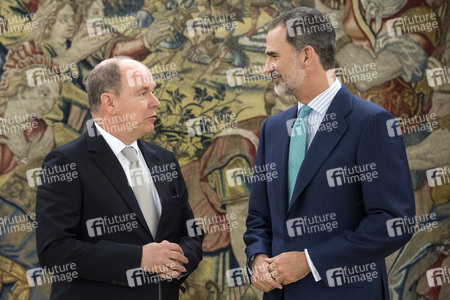 Empfang für Fürst Albert II. von Monaco in Madrid