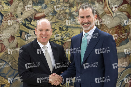 Empfang für Fürst Albert II. von Monaco in Madrid