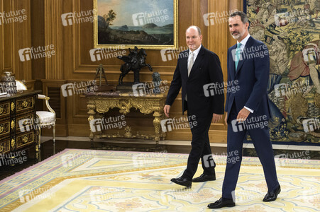Empfang für Fürst Albert II. von Monaco in Madrid