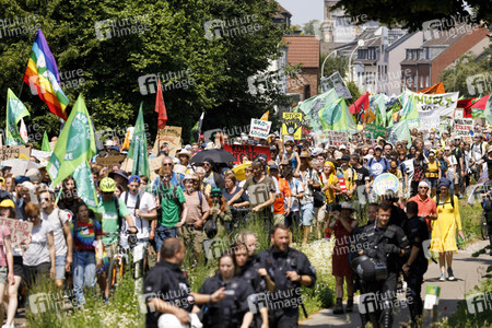 'Ende Gelände' Demonstration in Hochneukirch