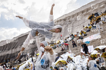 'Ende Gelände' Demonstration in Hochneukirch