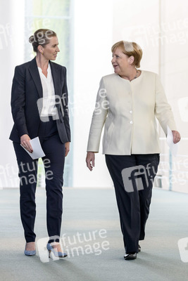 Pressekonferenz mit Angela Merkel und Mette Frederiksen in Berlin