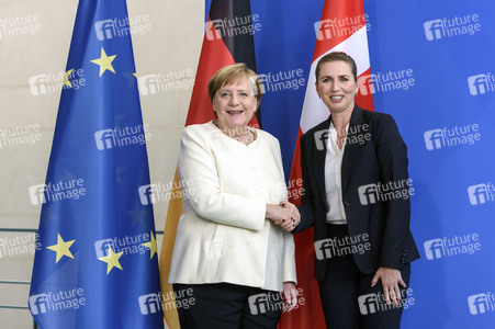 Pressekonferenz mit Angela Merkel und Mette Frederiksen in Berlin
