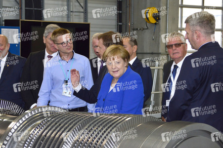 Angela Merkel im Siemens-Werk Görlitz