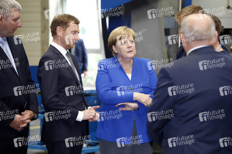 Angela Merkel im Siemens-Werk Görlitz