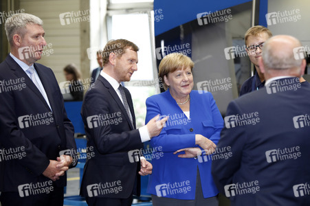 Angela Merkel im Siemens-Werk Görlitz