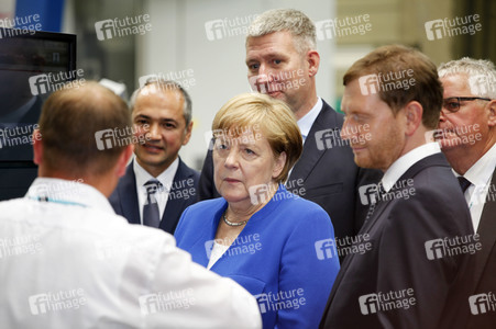 Angela Merkel im Siemens-Werk Görlitz