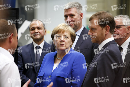 Angela Merkel im Siemens-Werk Görlitz