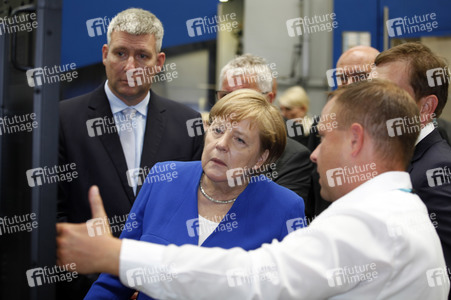 Angela Merkel im Siemens-Werk Görlitz
