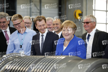 Angela Merkel im Siemens-Werk Görlitz