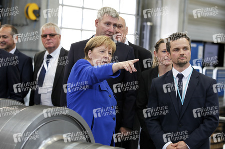 Angela Merkel im Siemens-Werk Görlitz