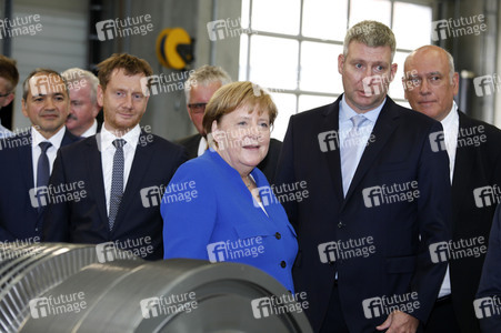 Angela Merkel im Siemens-Werk Görlitz