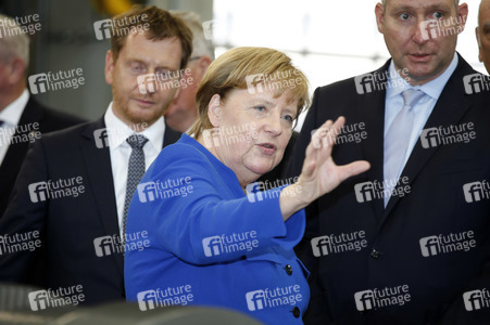 Angela Merkel im Siemens-Werk Görlitz
