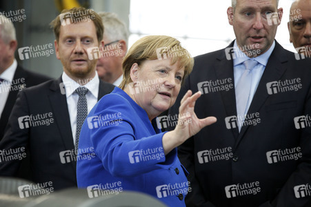 Angela Merkel im Siemens-Werk Görlitz