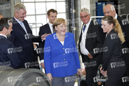 Angela Merkel im Siemens-Werk Görlitz