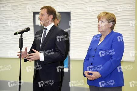 Angela Merkel im Siemens-Werk Görlitz