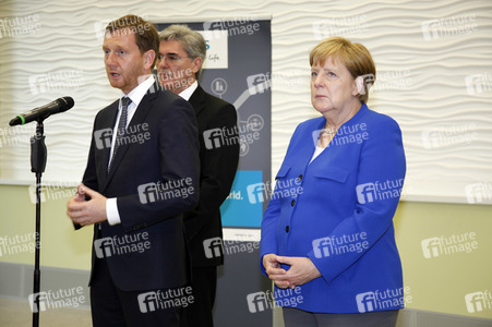 Angela Merkel im Siemens-Werk Görlitz
