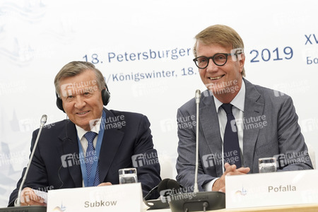 Pressekonferenz zum Petersburger Dialog 2019 in Königswinter