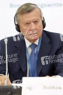 Pressekonferenz zum Petersburger Dialog 2019 in Königswinter