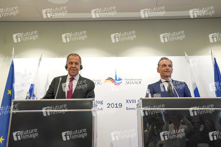 Pressekonferenz zum Petersburger Dialog 2019 in Königswinter