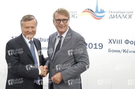 Pressekonferenz zum Petersburger Dialog 2019 in Königswinter