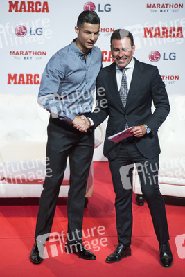 Cristiano Ronaldo erhält den Marca Leyenda Award in Madrid