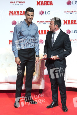 Cristiano Ronaldo erhält den Marca Leyenda Award in Madrid