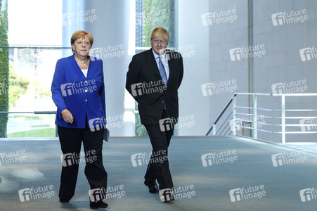 Pressekonferenz von Angela Merkel und Boris Johnson in Berlin