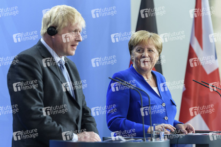 Pressekonferenz von Angela Merkel und Boris Johnson in Berlin