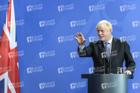 Pressekonferenz von Angela Merkel und Boris Johnson in Berlin