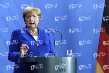 Pressekonferenz von Angela Merkel und Boris Johnson in Berlin