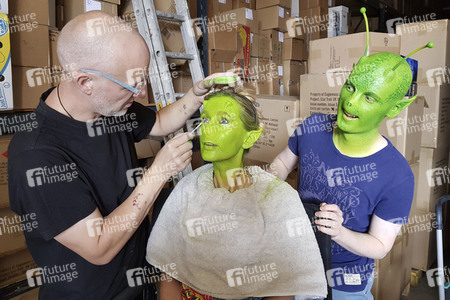 GEEK ART: Kleine grüne Männchen / Little Green Men Bodypainting