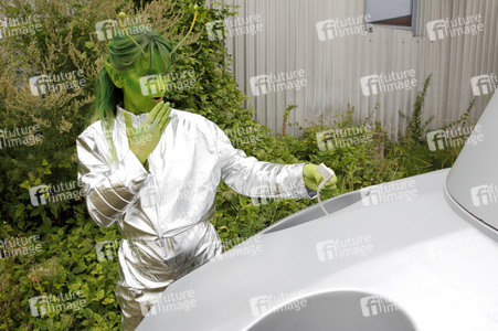 GEEK ART: Kleine grüne Männchen / Little Green Men Bodypainting