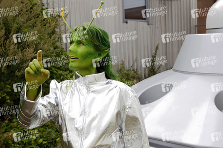 GEEK ART: Kleine grüne Männchen / Little Green Men Bodypainting