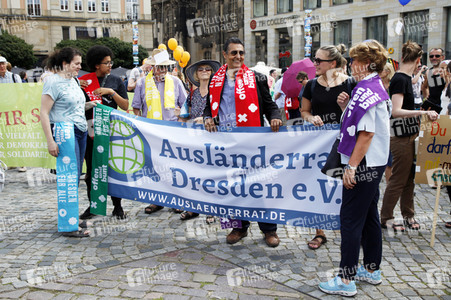 Demonstration 'Unteilbar' in Dresden