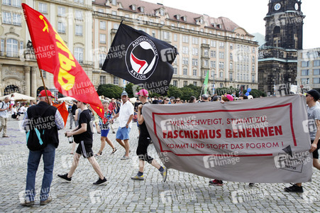 Demonstration 'Unteilbar' in Dresden