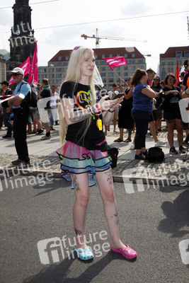 Demonstration 'Unteilbar' in Dresden