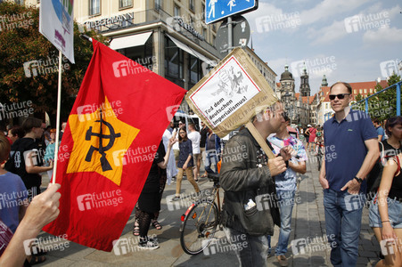 Demonstration 'Unteilbar' in Dresden
