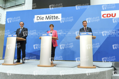 Pressekonferenz der CDU nach den Landtagswahlen in Brandenburg und Sachsen in Berlin