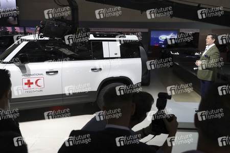Weltpremiere des Land Rover Defender in Frankfurt