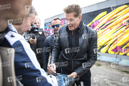 Photocall mit David Hasselhoff in Berlin