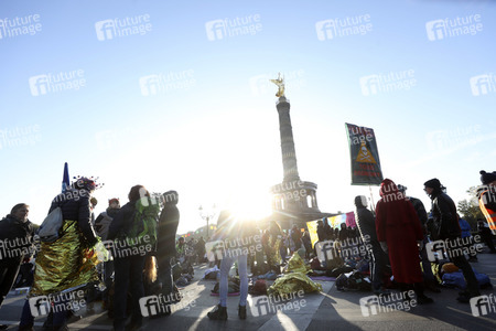 Extinction Rebellion Protestaktion in Berlin