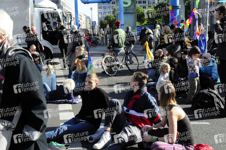 Extinction Rebellion Protestaktion in Berlin