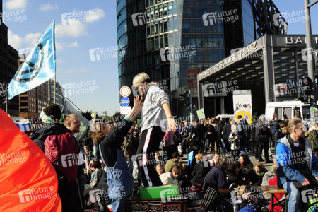 Extinction Rebellion Protestaktion in Berlin